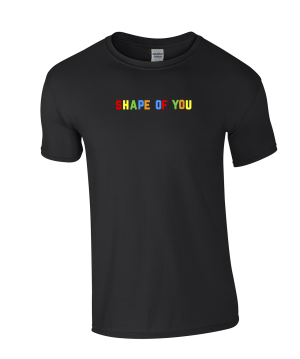 Black Shape of You Short Sleeved T-Shirt